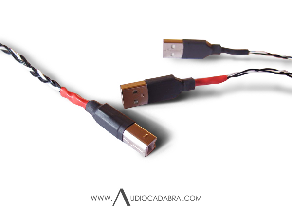 Audiocadabra-Optimus-Handcrafted-Dual-Headed-USB-Cable-MKII-With-Type-A-To-Type-B-Plugs