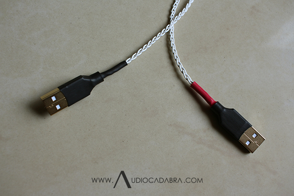 Audiocadabra Ultimus3 Plus Handcrafted Solid-Silver Dual-Headed USB Cables