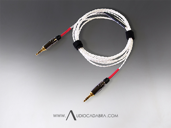 Audiocadabra-Ultimus3-Handcrafted-Solid-Silver-NAD-VISO-HP50-Headphone-Upgrade-Cables-With-3.5mm-TRS-Plugs