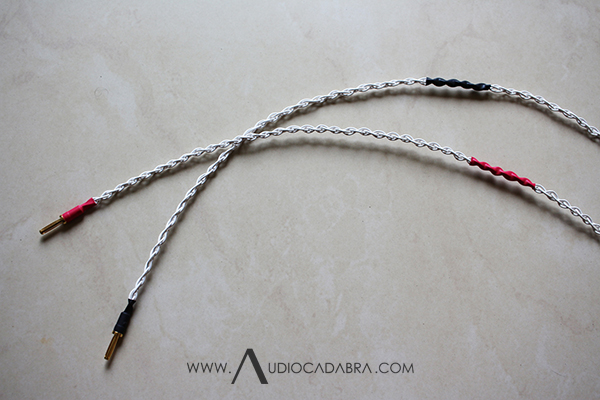 Audiocadabra-Ultimus3-Prime-Solid-Silver-Speaker-Cables-With-Completely-Separate-+-And---Cables-