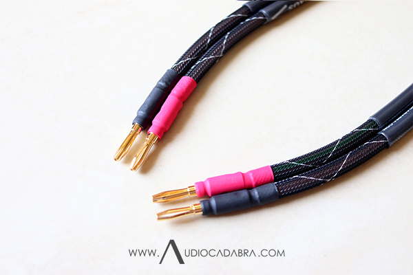 Audiocadabra Maximus Handcrafted SuperClear Jumper Cords With Banana Connectors